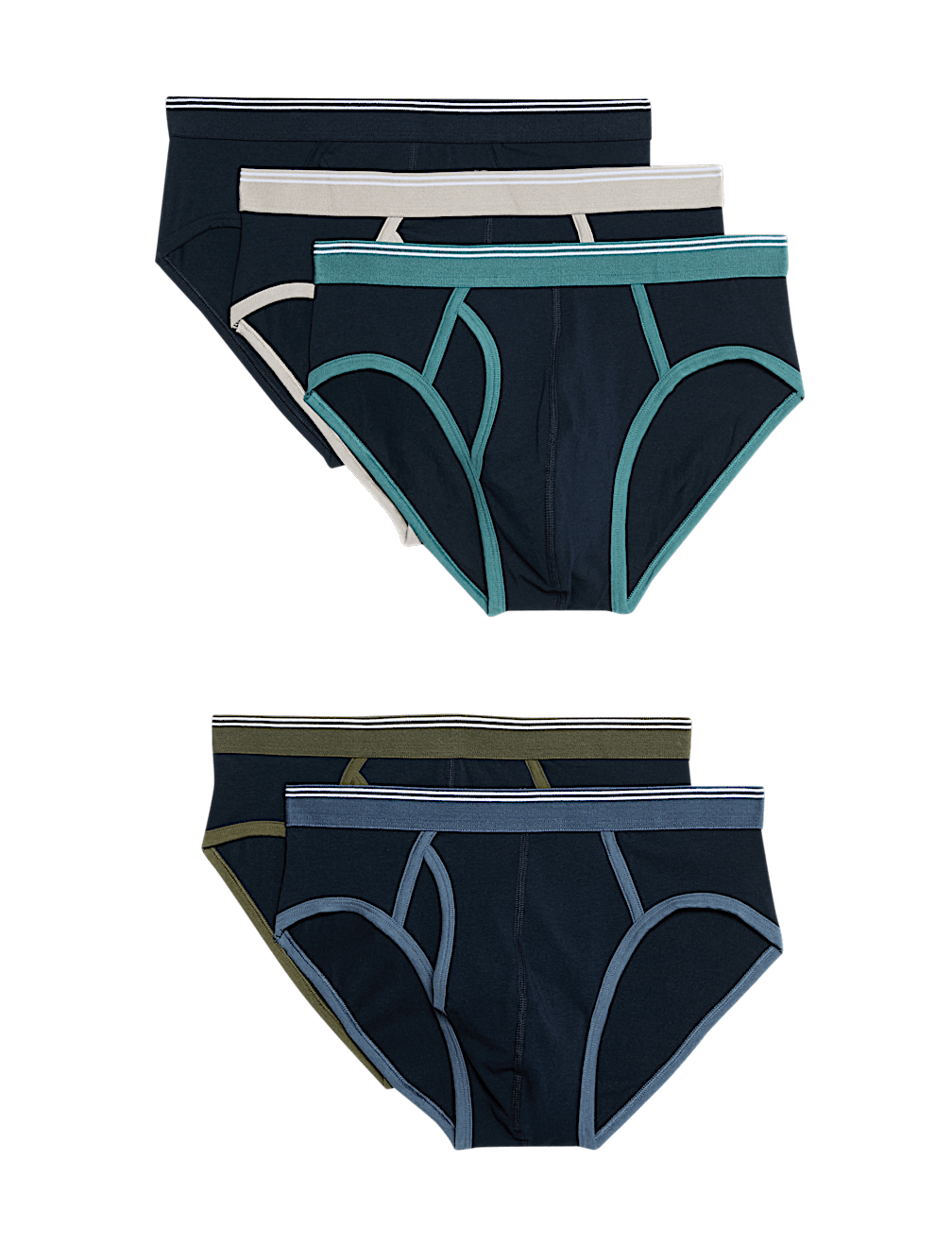 5pk Cotton Stretch Cool & Fresh™ Briefs