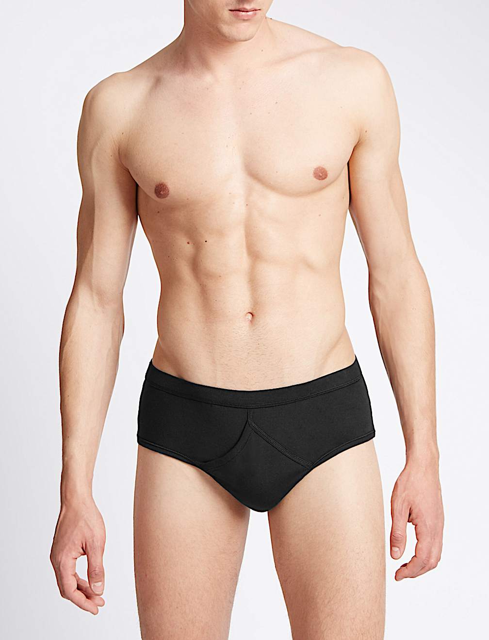 4 Pack Pure Cotton Briefs with StayNEW&trade;