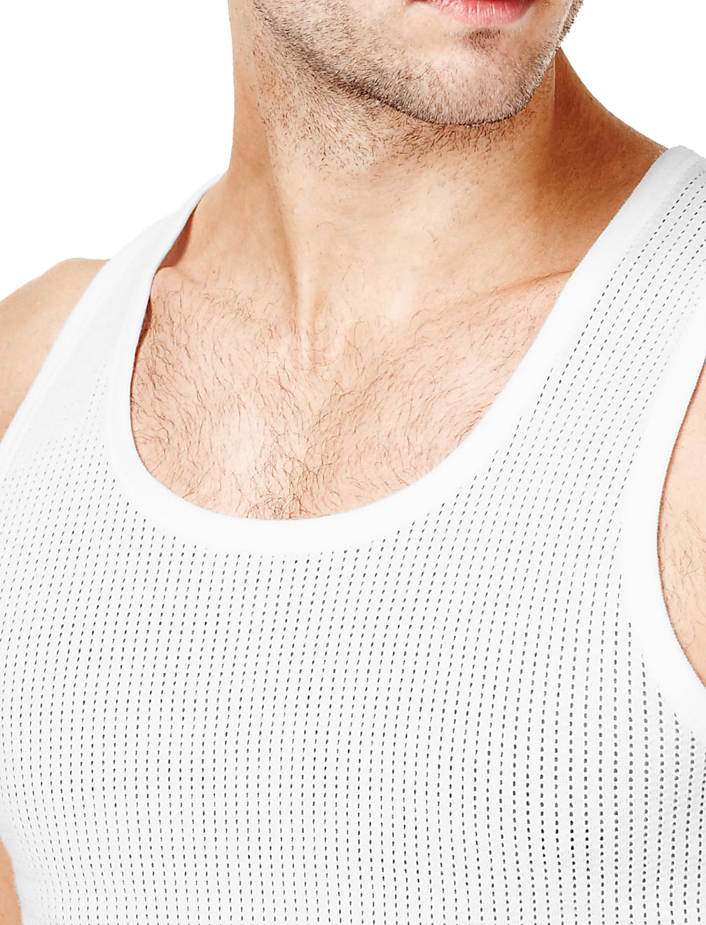 2pk Pure Cotton Sleeveless Vests