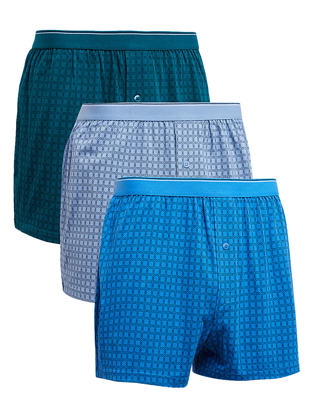 3pk Chain Print Jersey Boxers