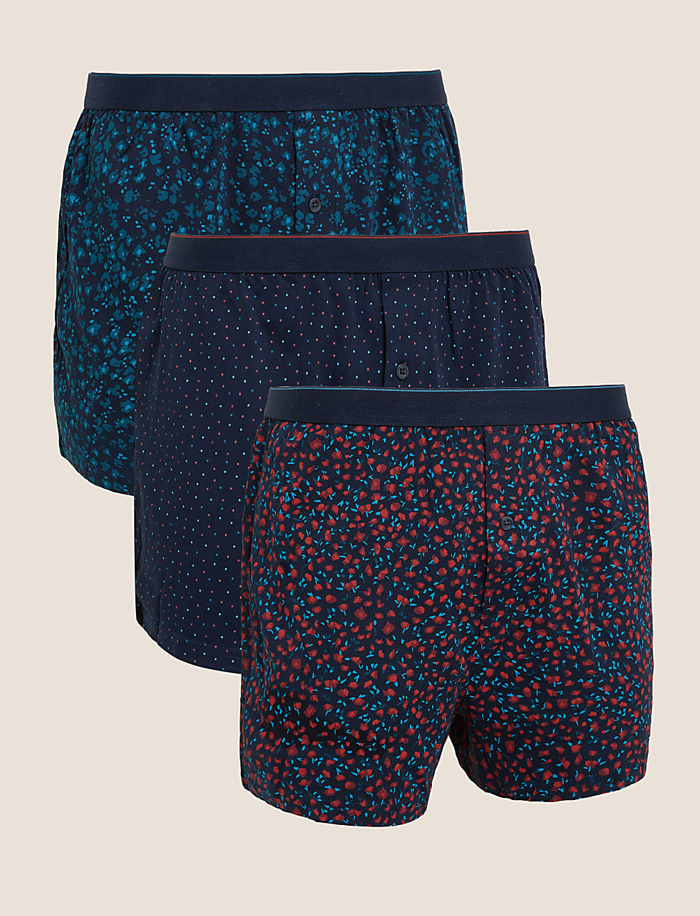 3pk Pure Cotton Cool & Fresh&trade; Jersey Boxers