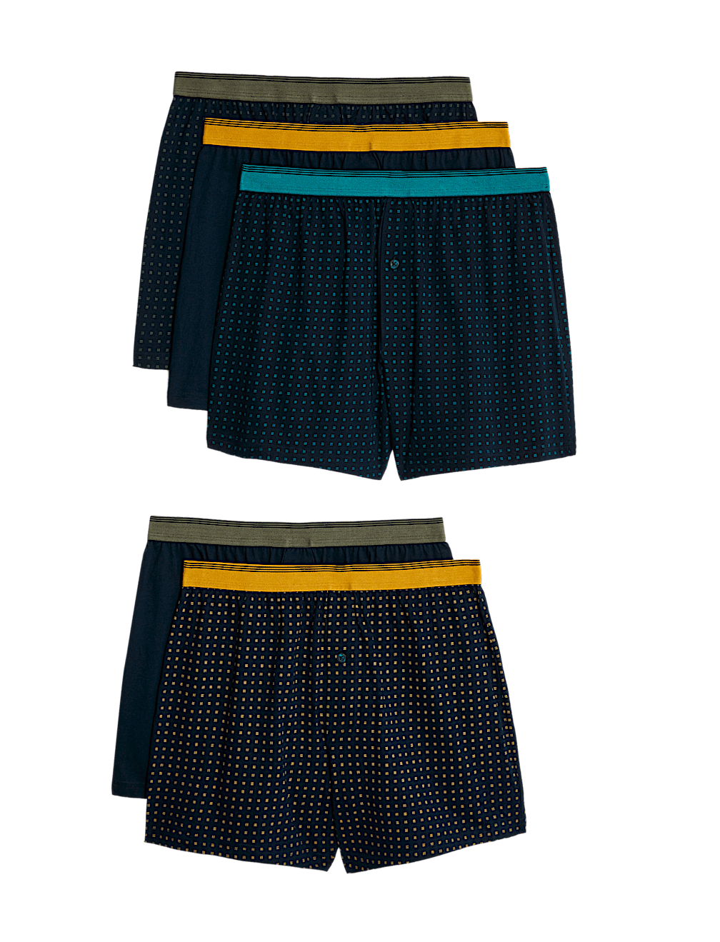 5pk Pure Cotton Cool & Fresh&trade; Jersey Boxers