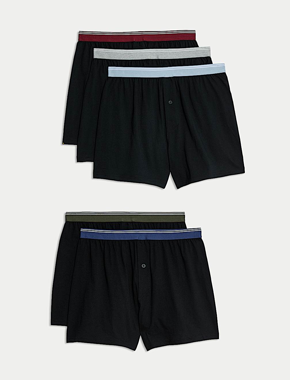 5pk Pure Cotton Cool & Fresh™ Jersey Boxers