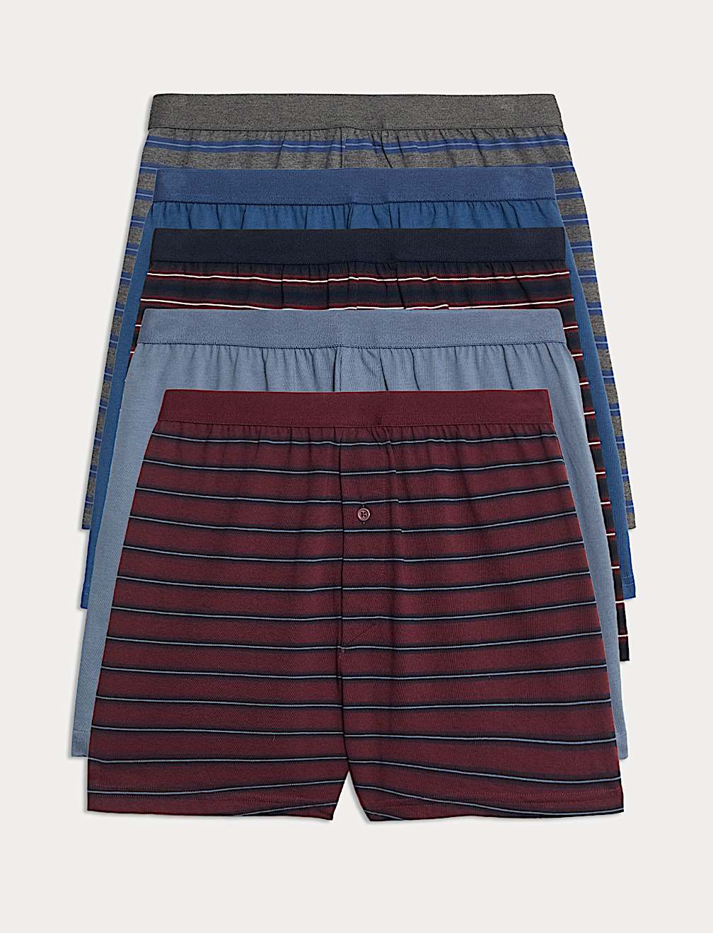 5 Pack Pure Cotton Cool & Fresh™ Jersey Boxers