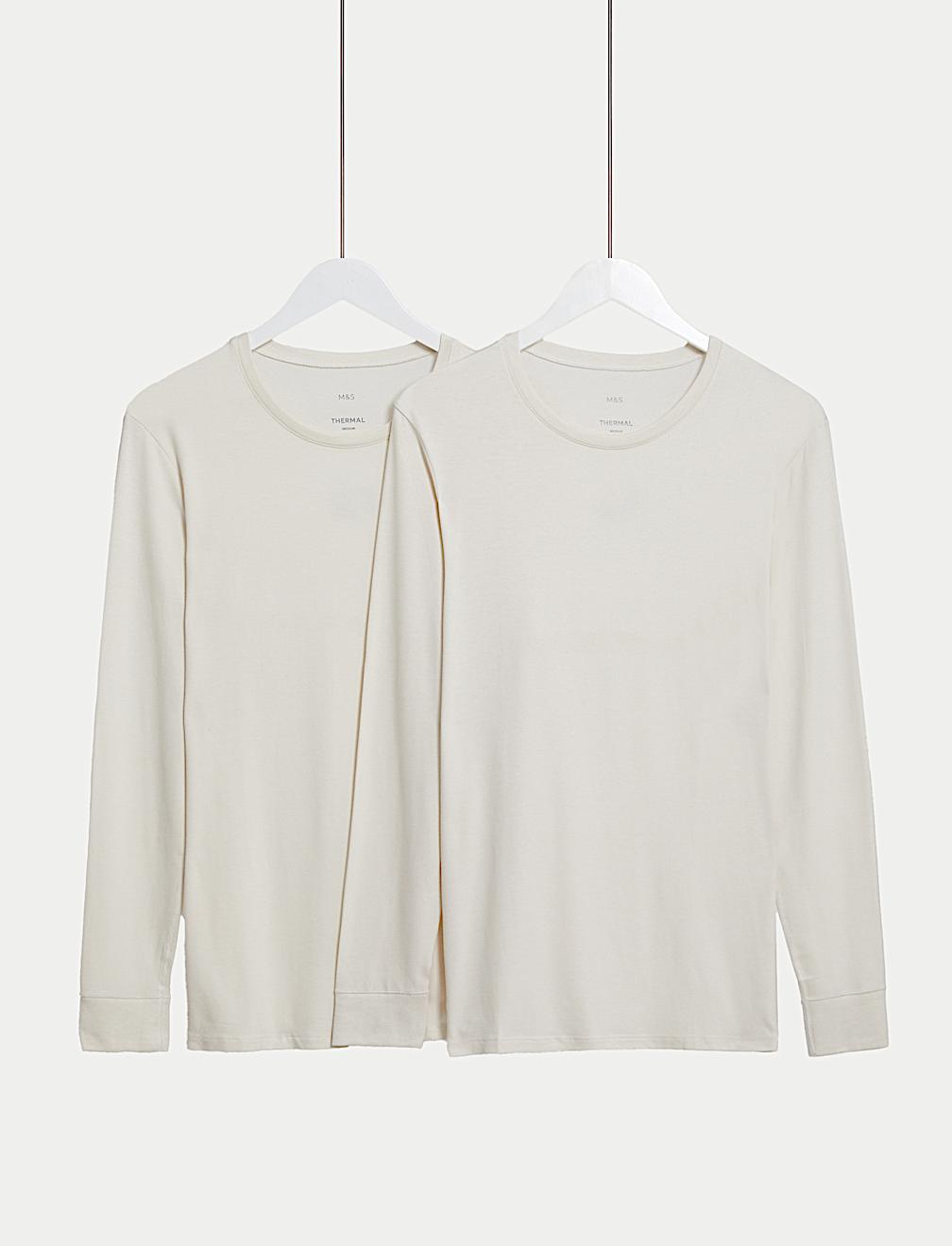 2pk Heatgen™ Light Thermal Long Sleeve Tops