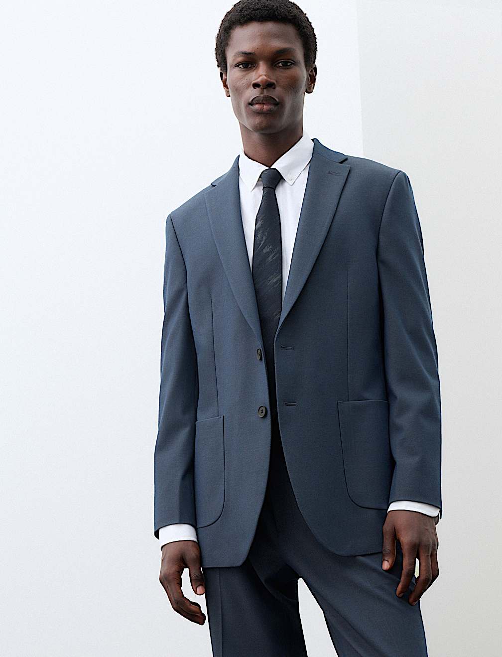 Tailored Fit Performance Twill Suit Jacket