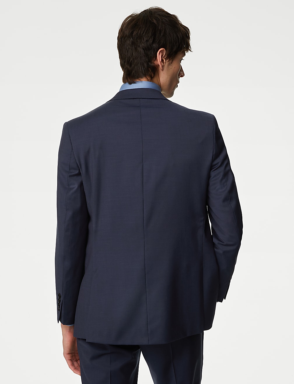 Tailored Fit Pure Wool Twill Suit Jacket