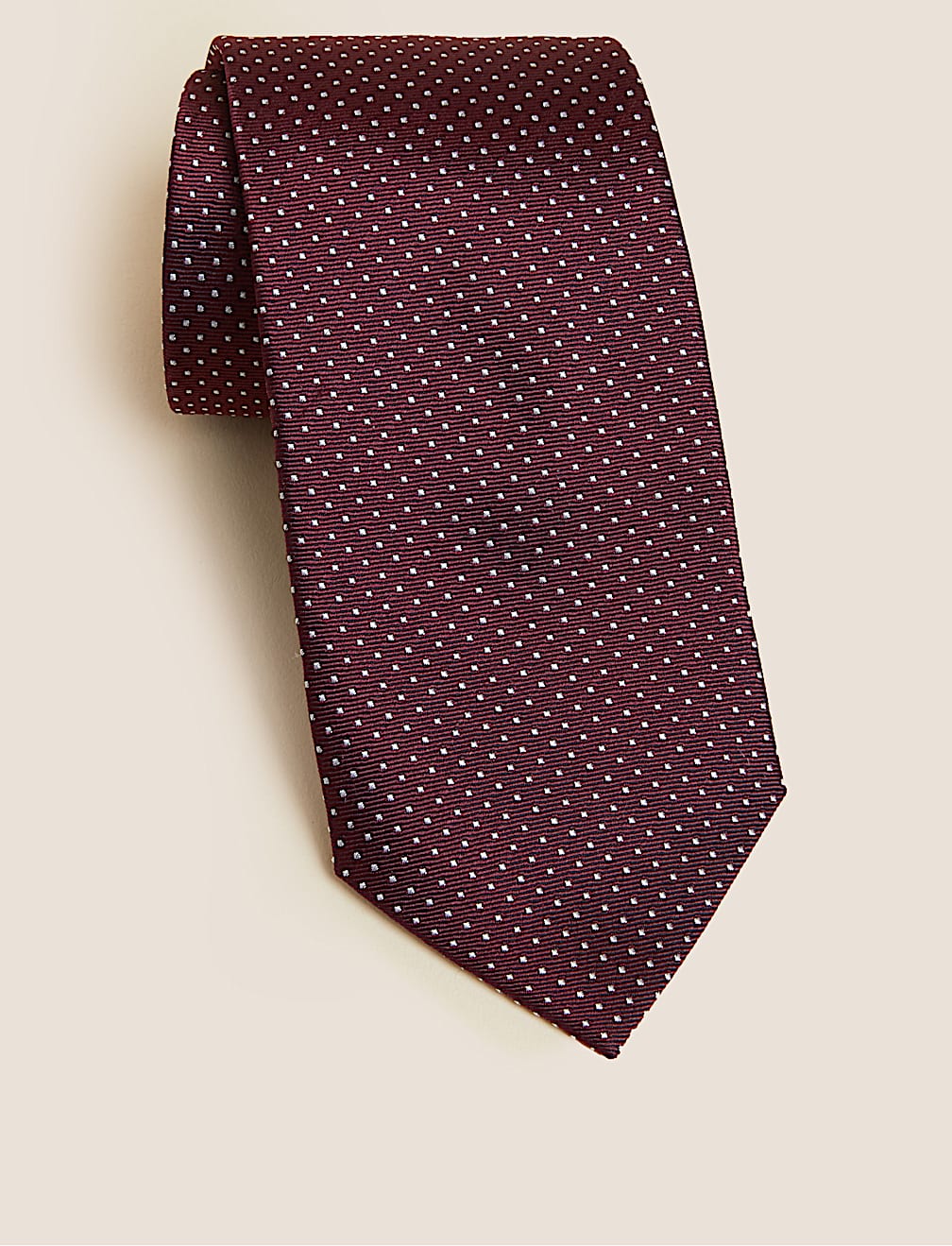 Pin Dot Pure Silk Tie