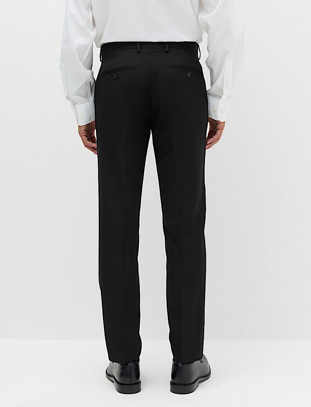 Tailored Fit Textured Suit Trousers