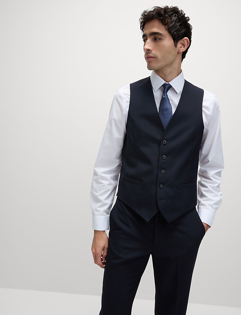Regular Fit Machine Washable Waistcoat