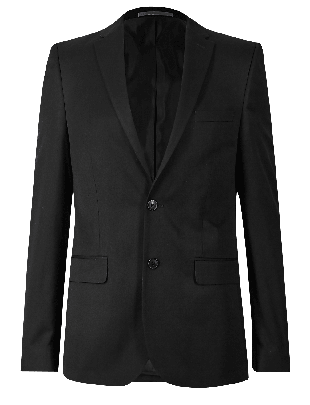 Black Modern Slim Fit Jacket