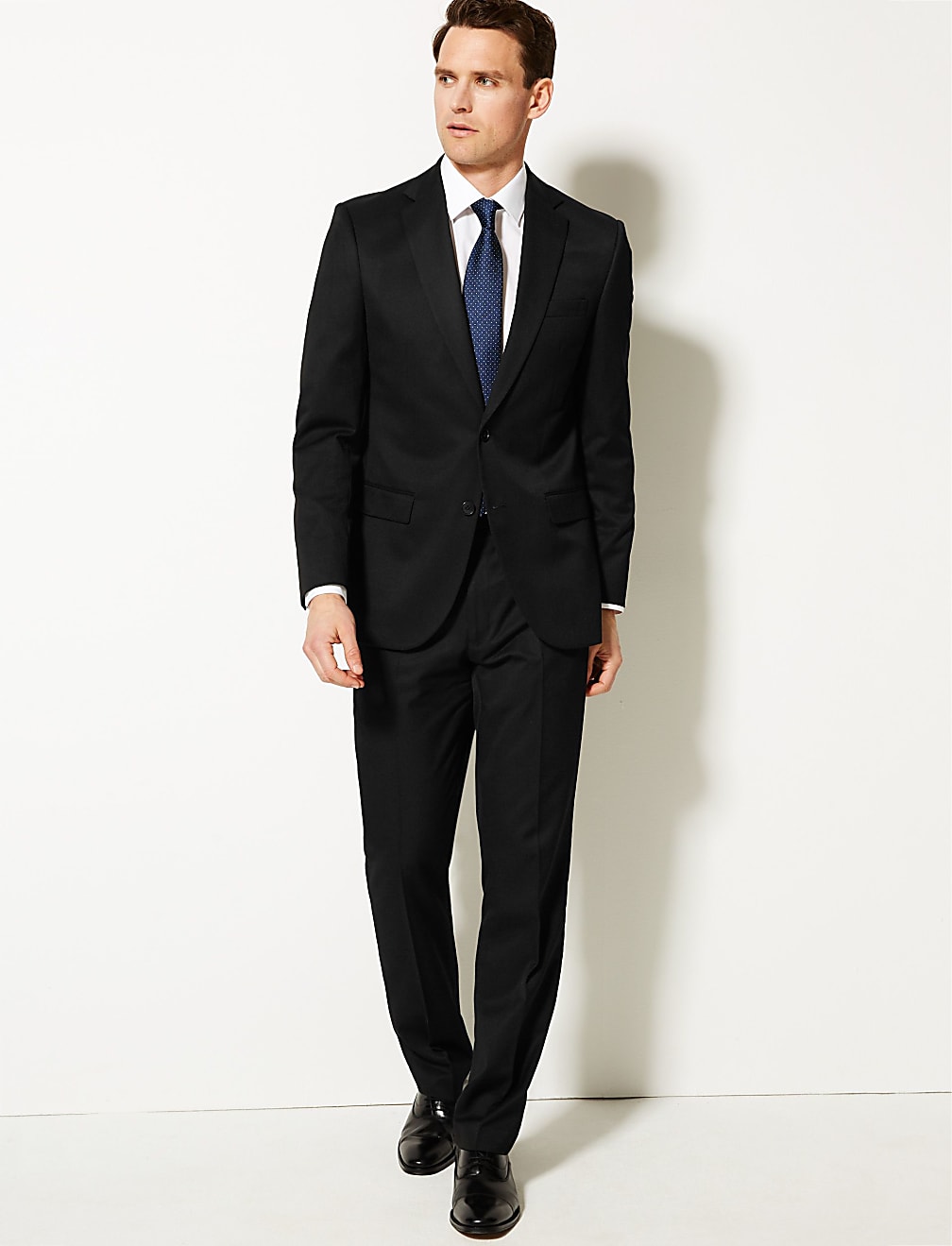 Black Regular Fit Suit Jacket