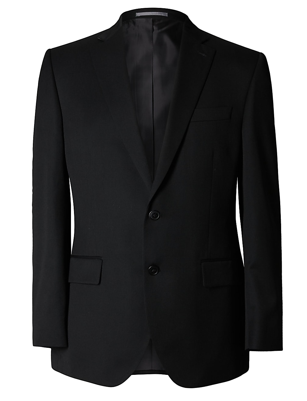 Black Regular Fit Suit Jacket