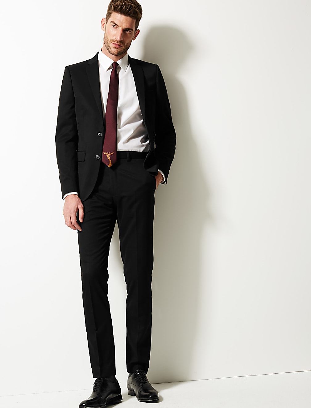 Black Slim Fit Trousers
