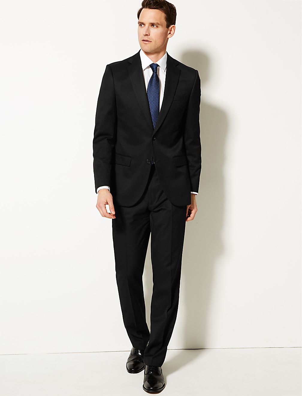Black Regular Fit Trousers