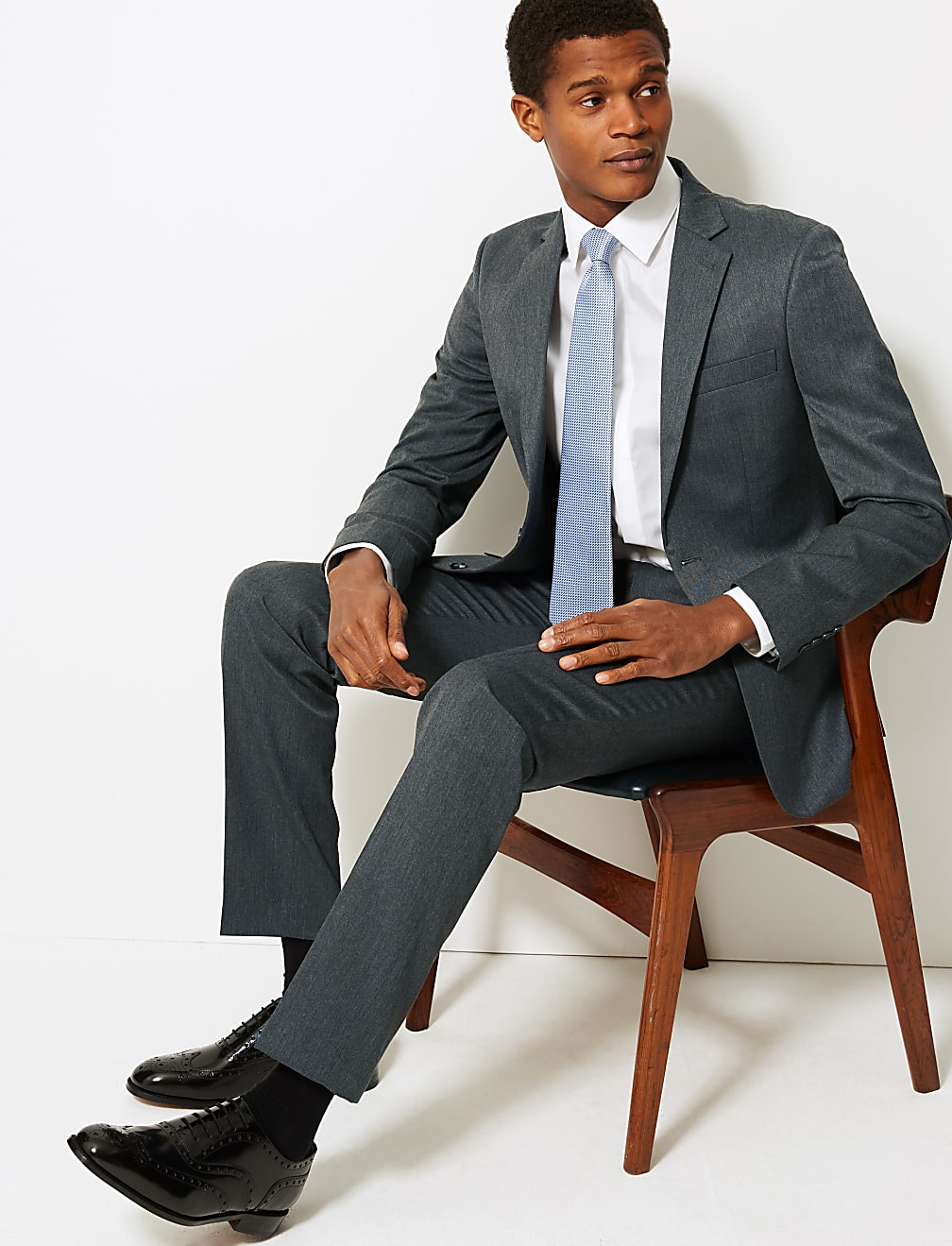 Grey Slim Fit Jacket