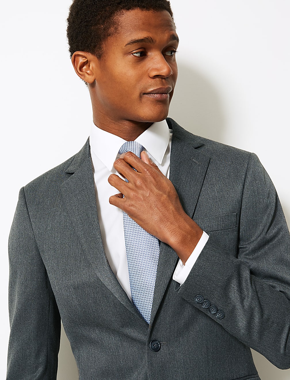Grey Slim Fit Jacket