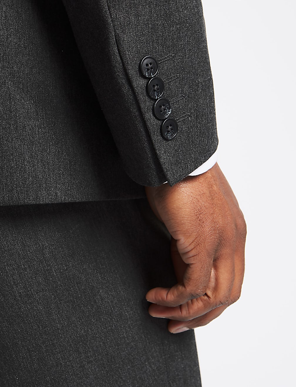 Grey Regular Fit Jacket