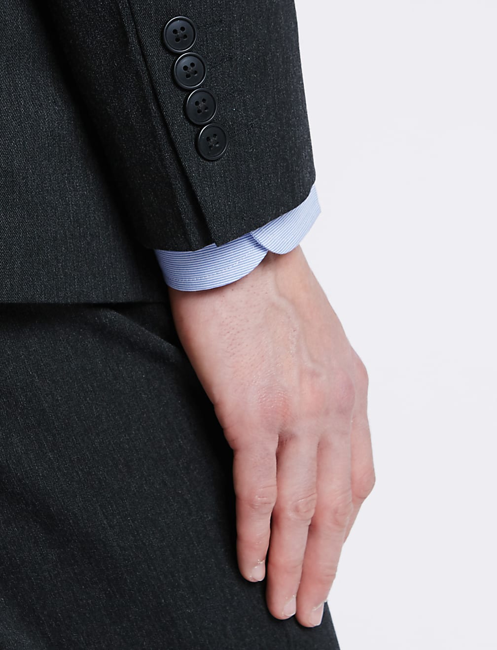 Charcoal Regular Fit Suit Jacket