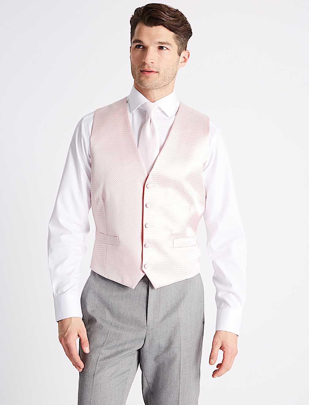 Regular Fit Jacquard Waistcoat