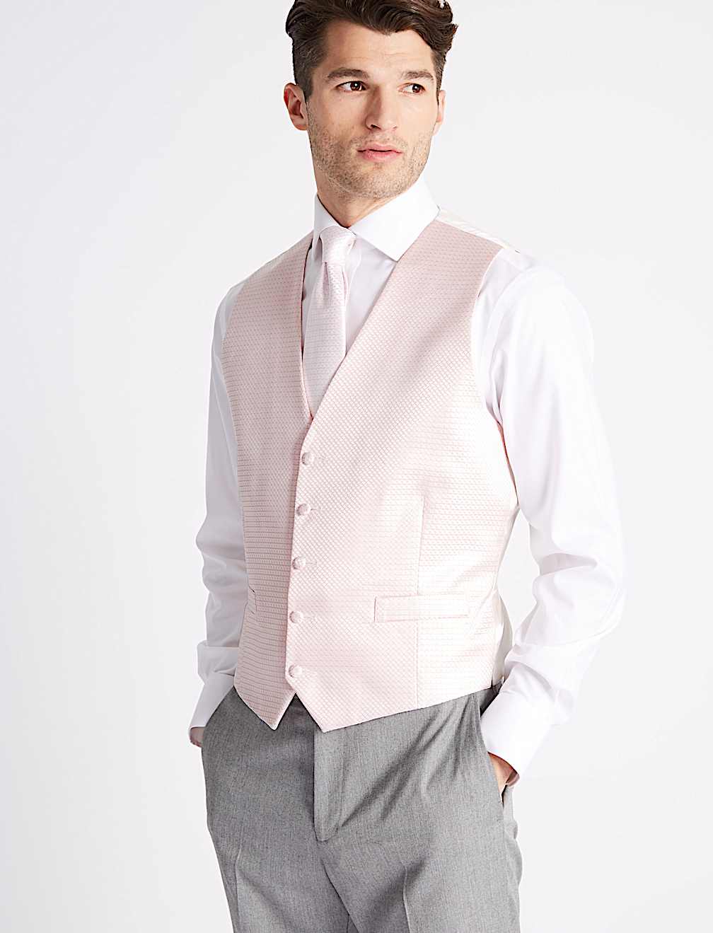 Regular Fit Jacquard Waistcoat