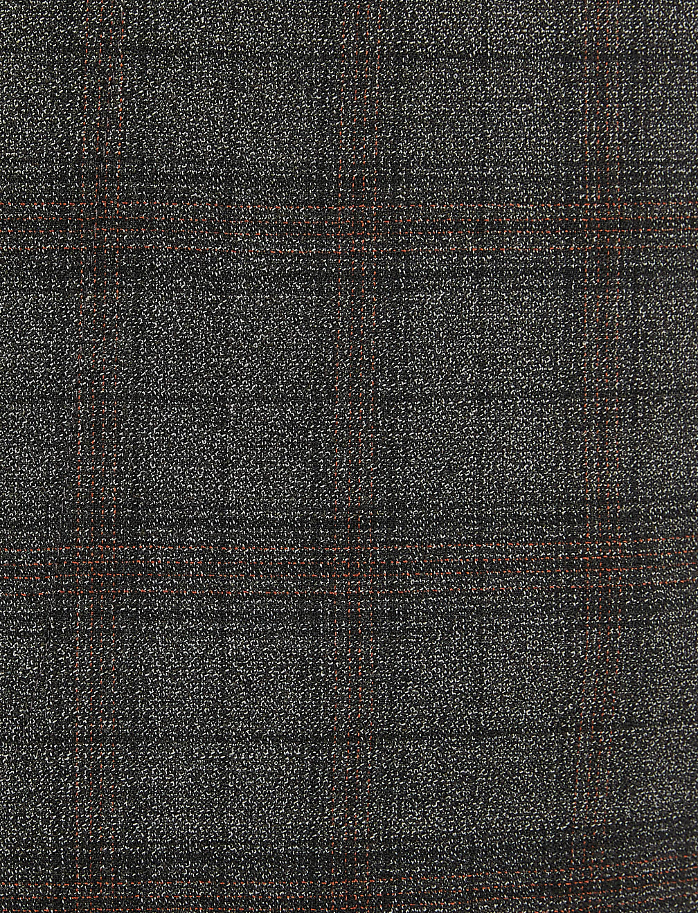 Slim Fit Wool Blend Checked Trousers