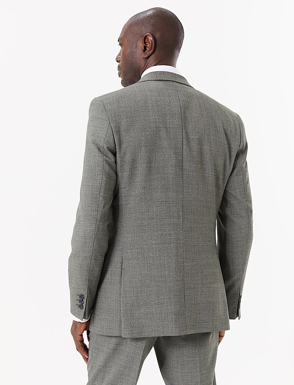 Regular Wool Blend Suit Jacket