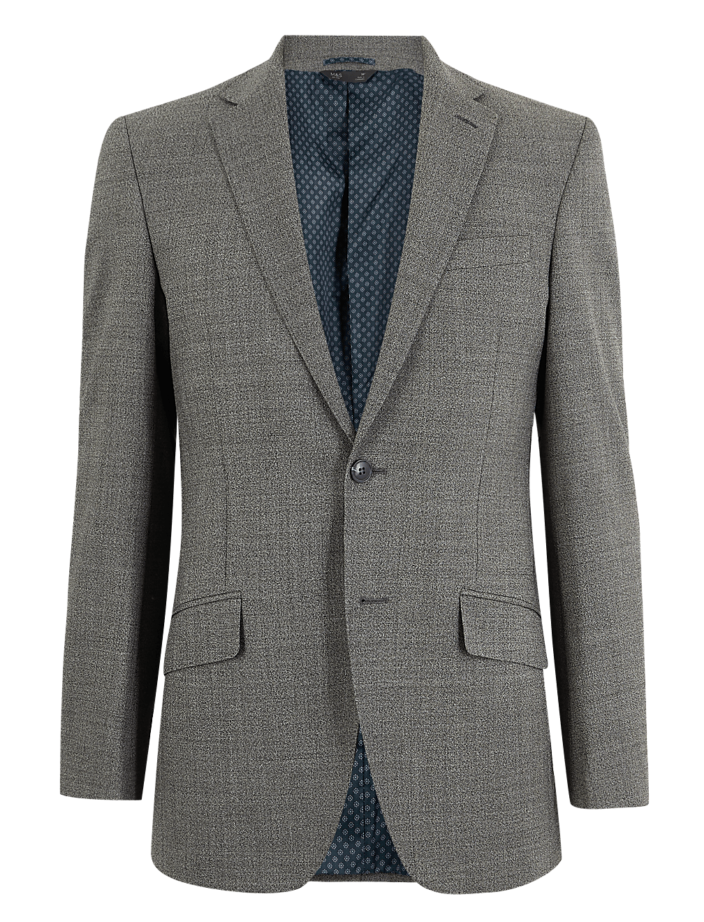 Regular Wool Blend Suit Jacket