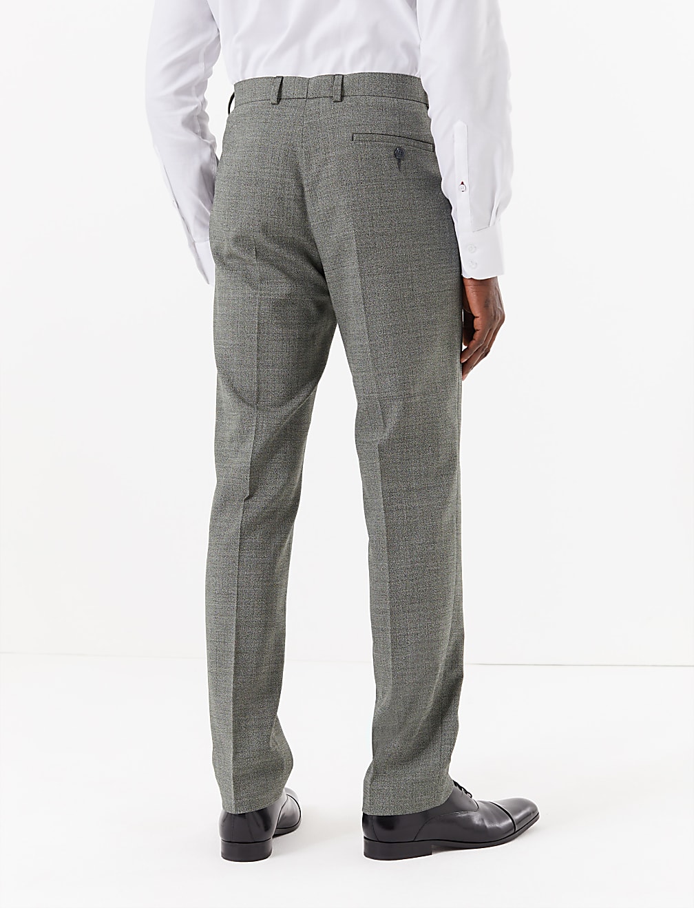 Grey Regular Fit Trousers