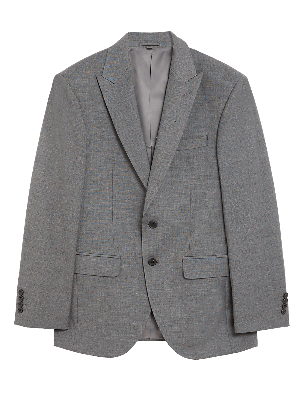 Slim Fit Sharkskin Suit Jacket with Stretch