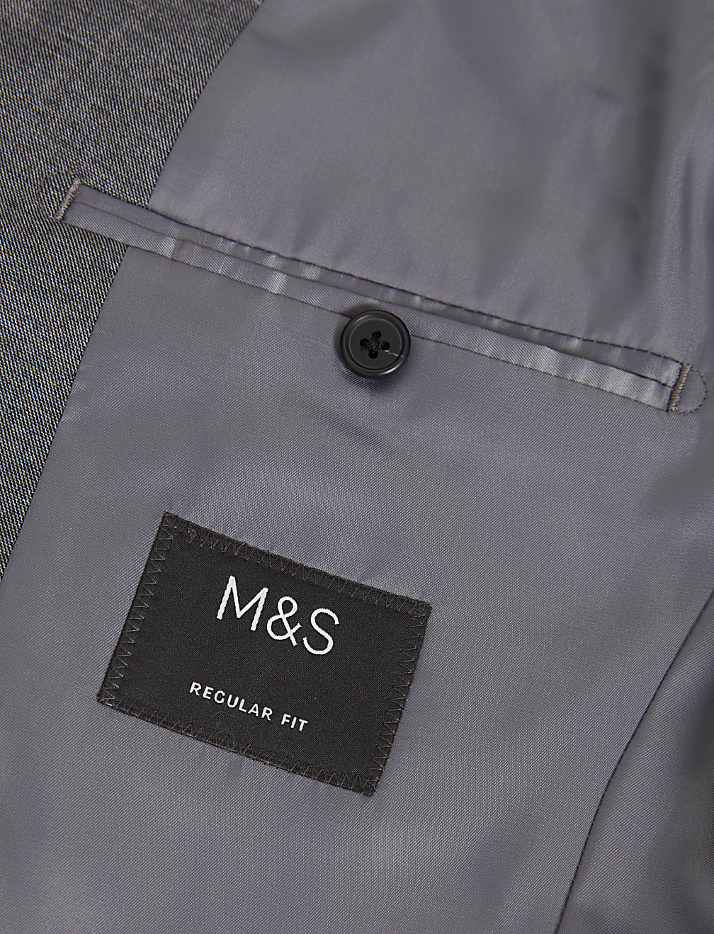 Regular Fit Sharkskin Suit Jacket