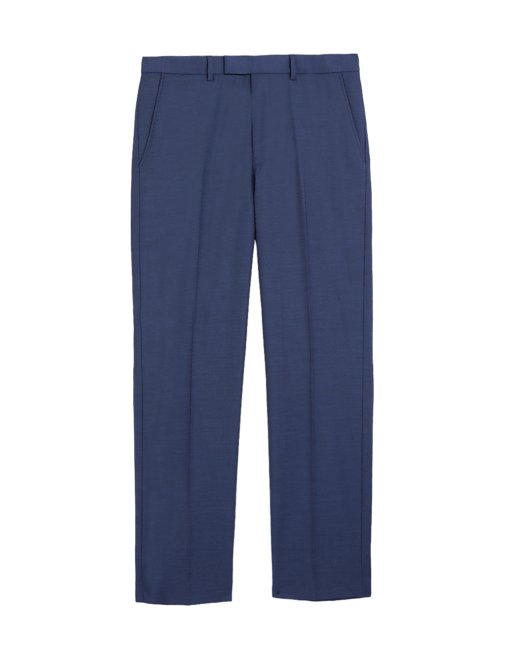 Regular Fit Sharkskin Stretch Suit Trousers