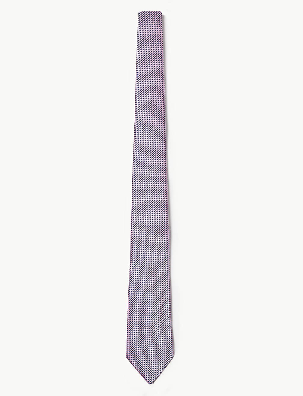 Slim Woven Geometric Tie