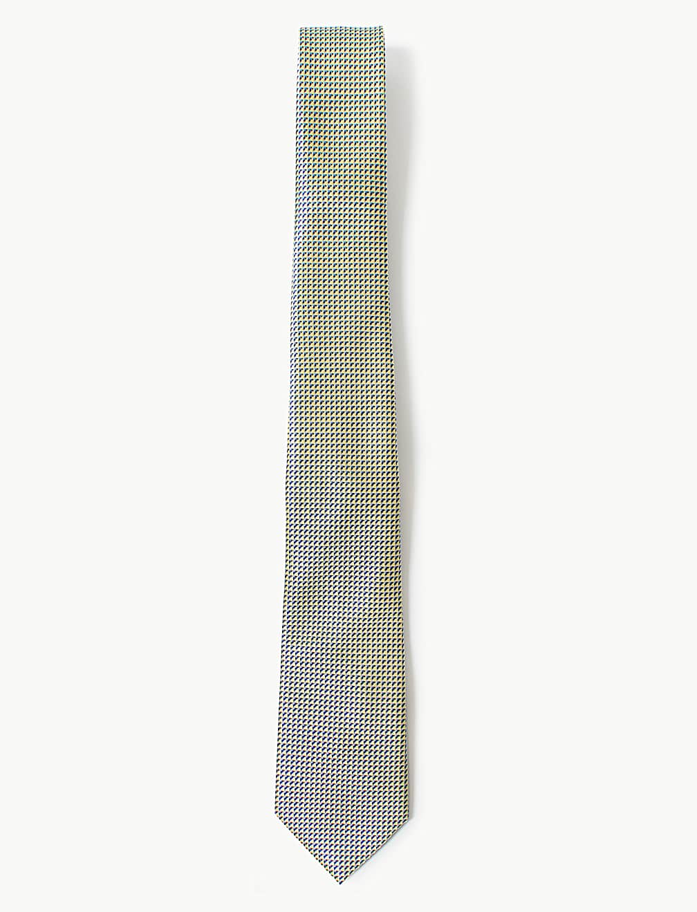 Slim Woven Geometric Tie