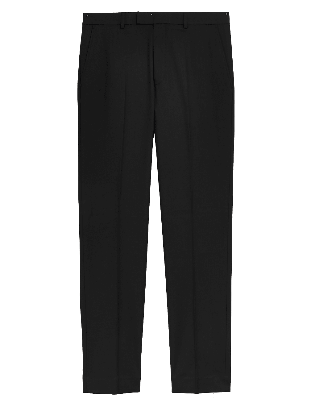 Black Slim Fit Suit Trousers with Stretch