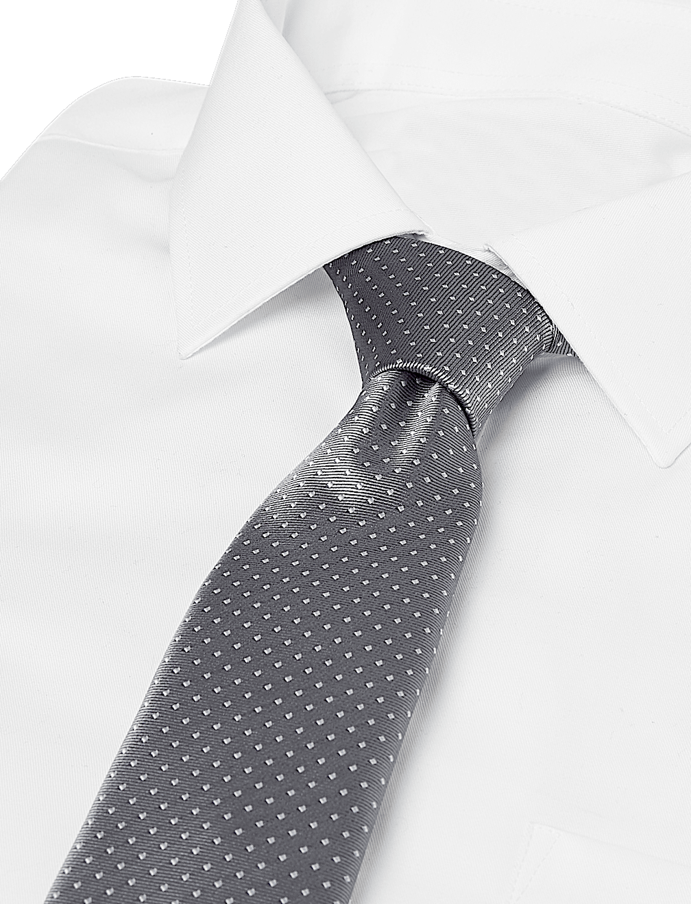 Skinny Woven Polka Dot Tie