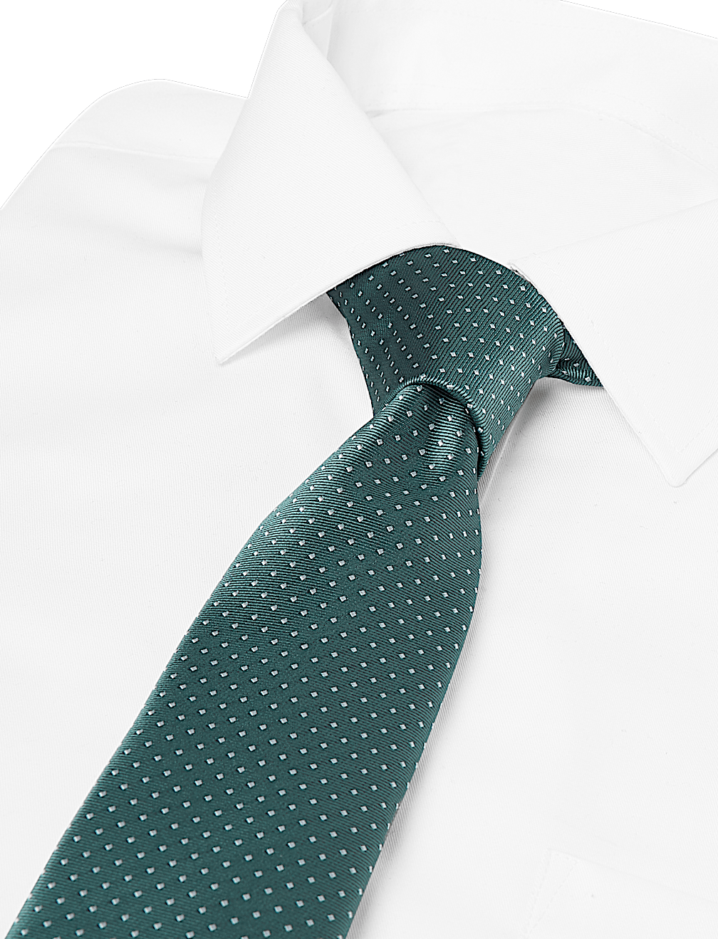 Skinny Woven Polka Dot Tie