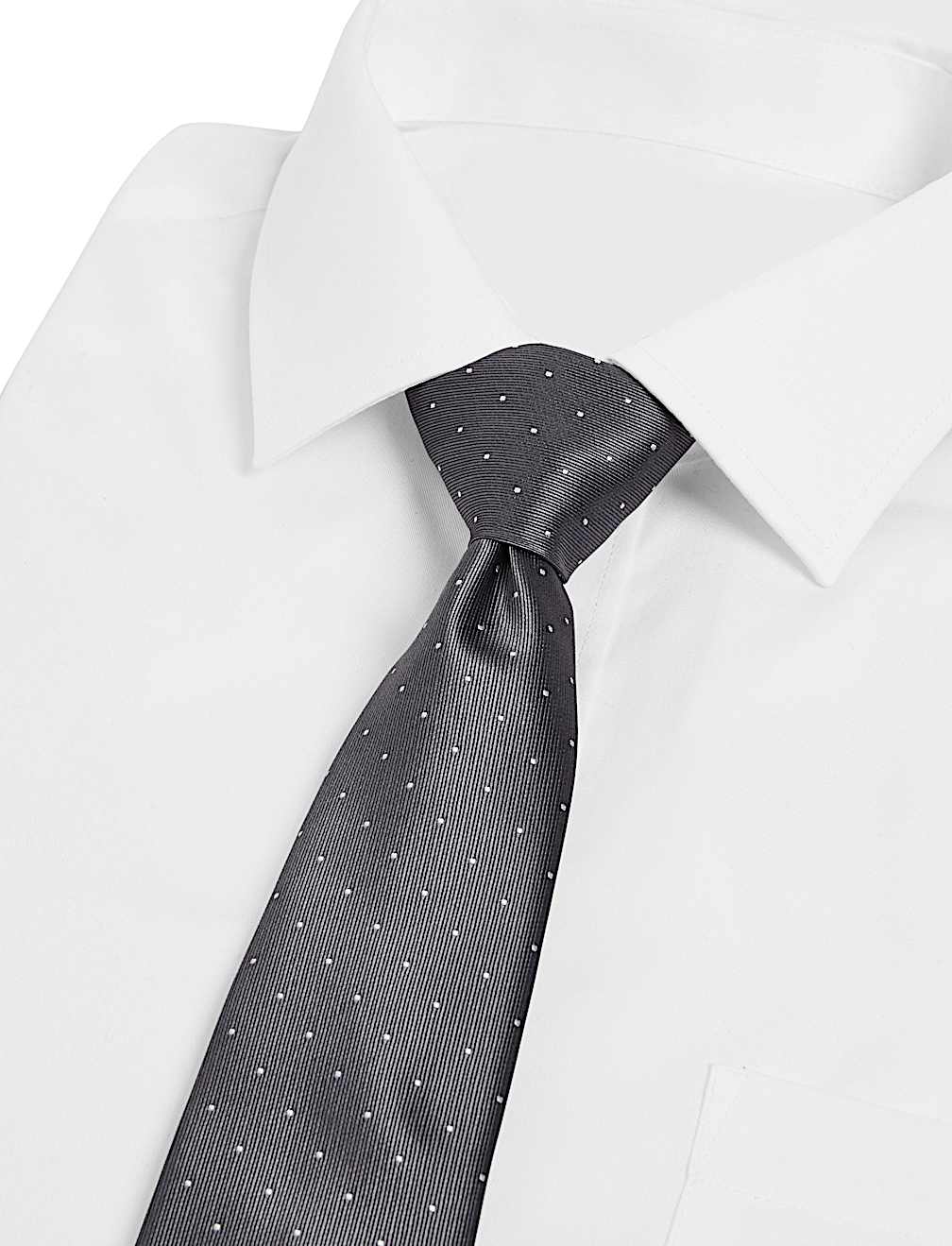 Skinny Twill Polka Dot Tie