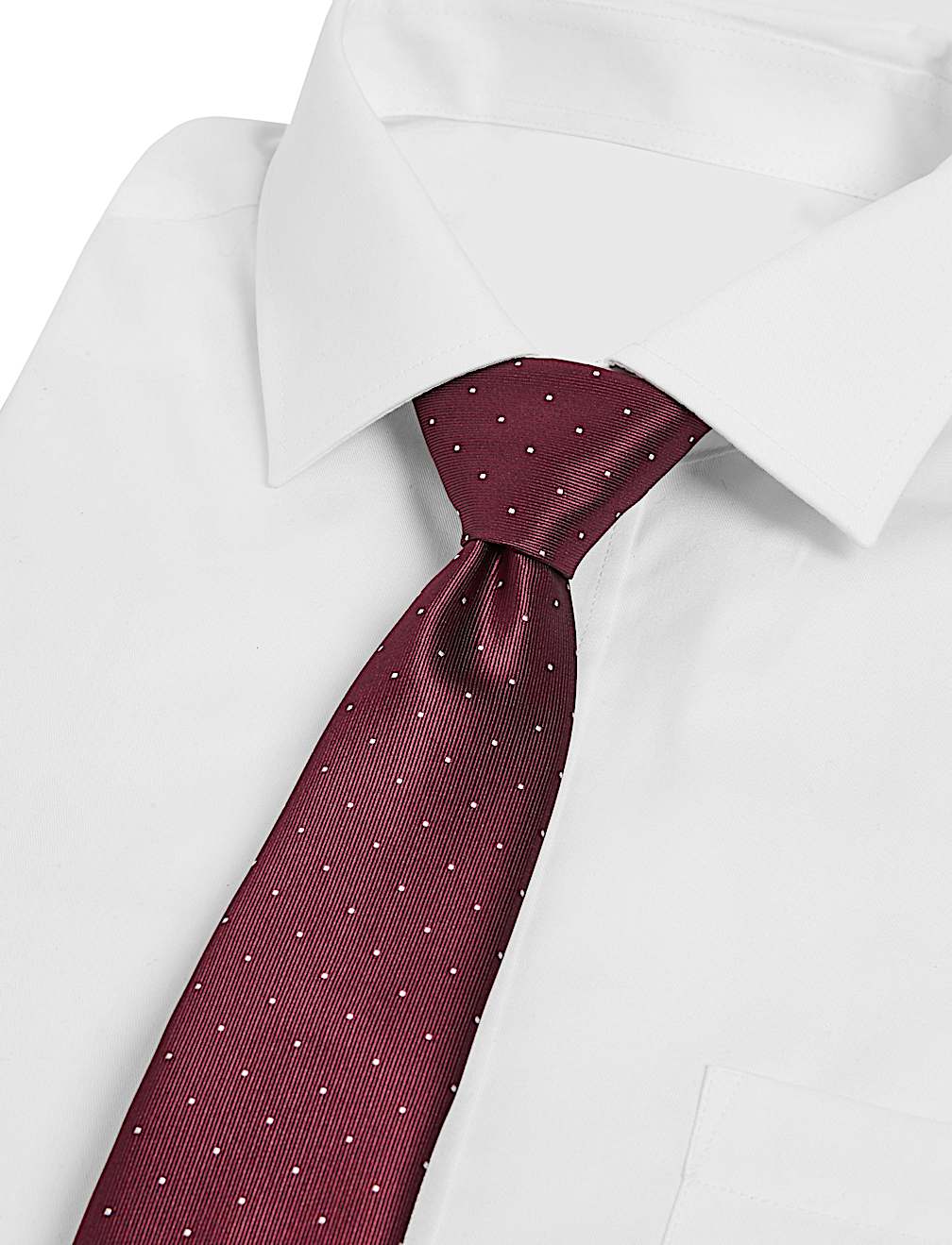 Skinny Twill Polka Dot Tie