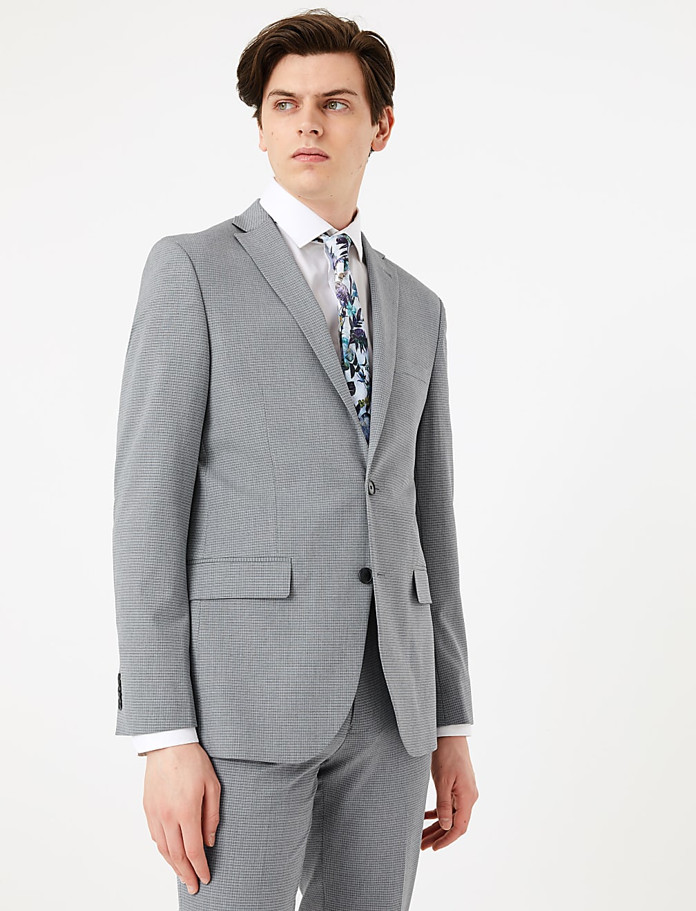 Slim Fit Check Jacket