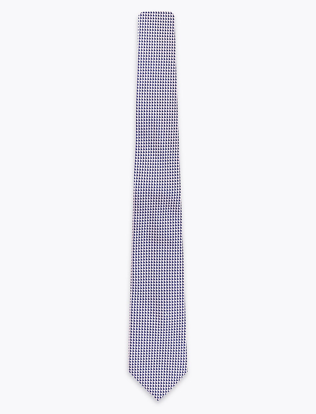 Slim Woven Geometric Tie