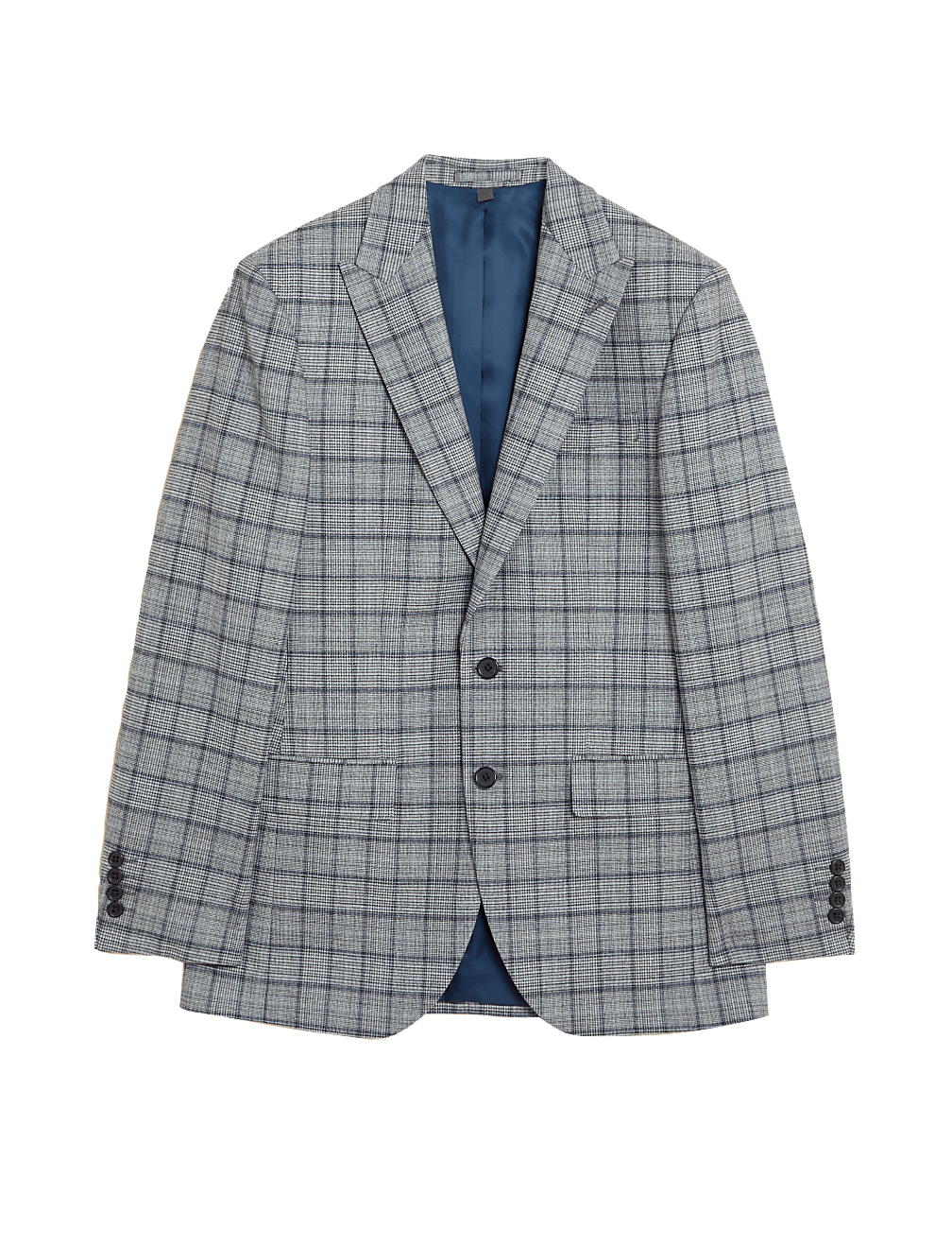 Slim Fit Check Suit Jacket