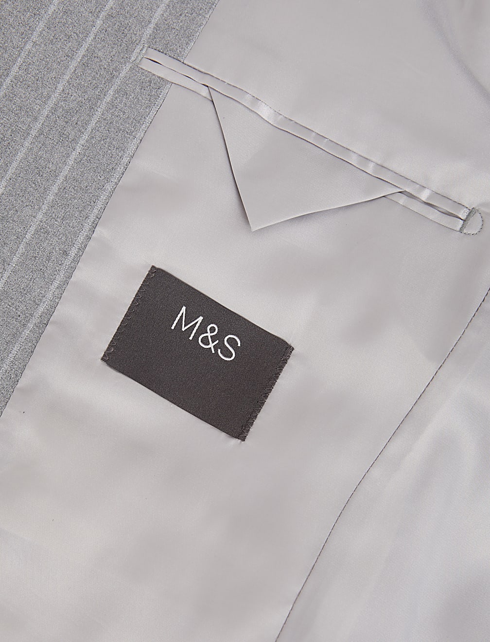Slim Fit Pinstripe Suit Jacket