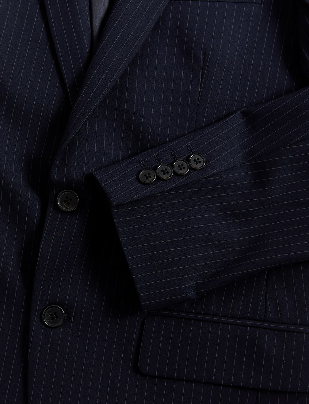 Slim Fit Stretch Pinstripe Suit Jacket