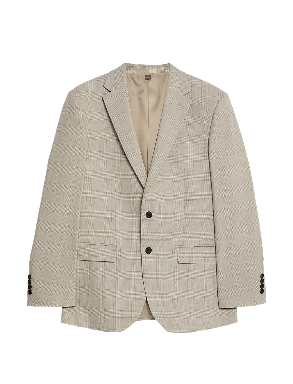 Regular Fit Check Stretch Suit Jacket