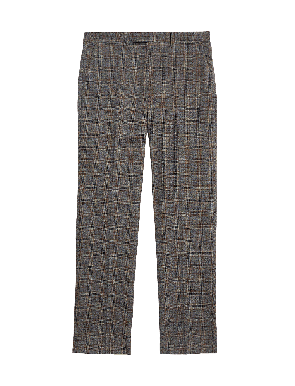 Regular Fit Prince of Wales Check Trousers