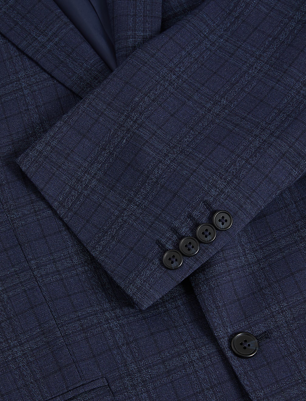 Regular Fit Check Stretch Suit Jacket