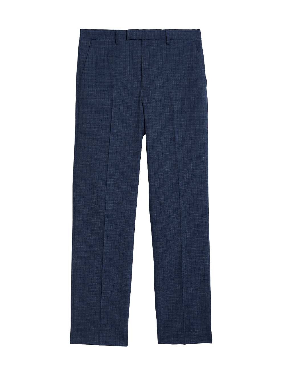 Regular Fit Check Stretch Suit Trousers