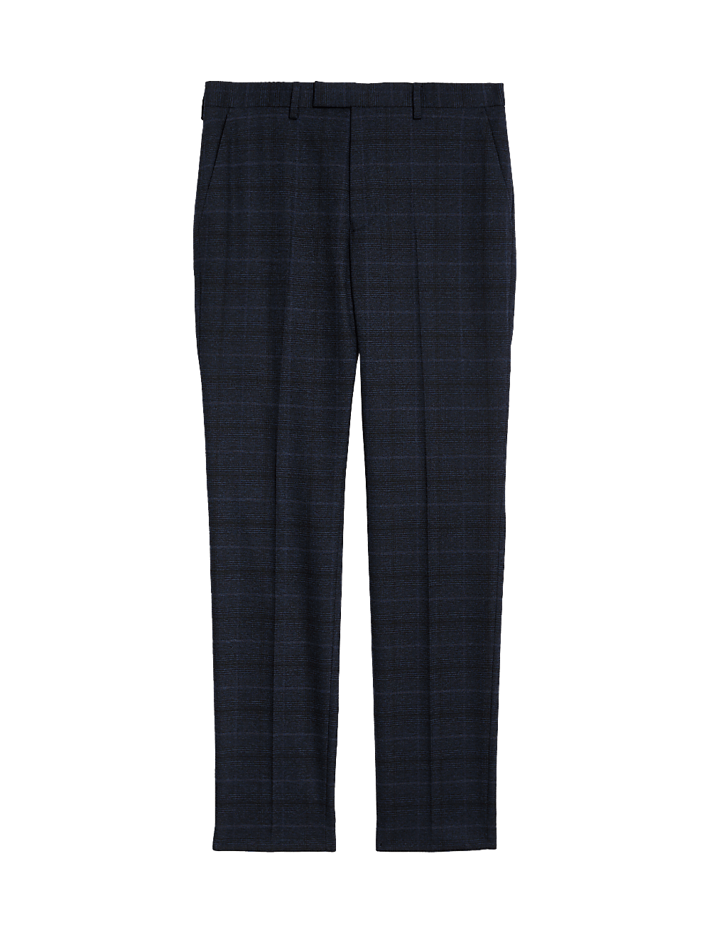 Slim Fit Prince of Wales Check Suit Trousers
