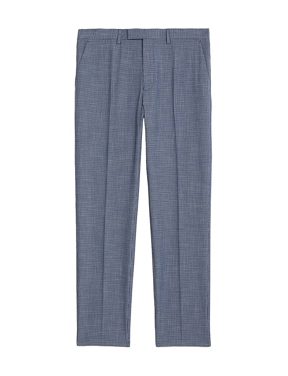 Slim Fit Puppytooth Stretch Suit Trousers
